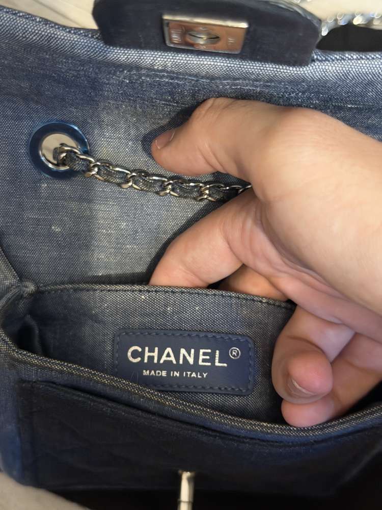 Chanel denim flap