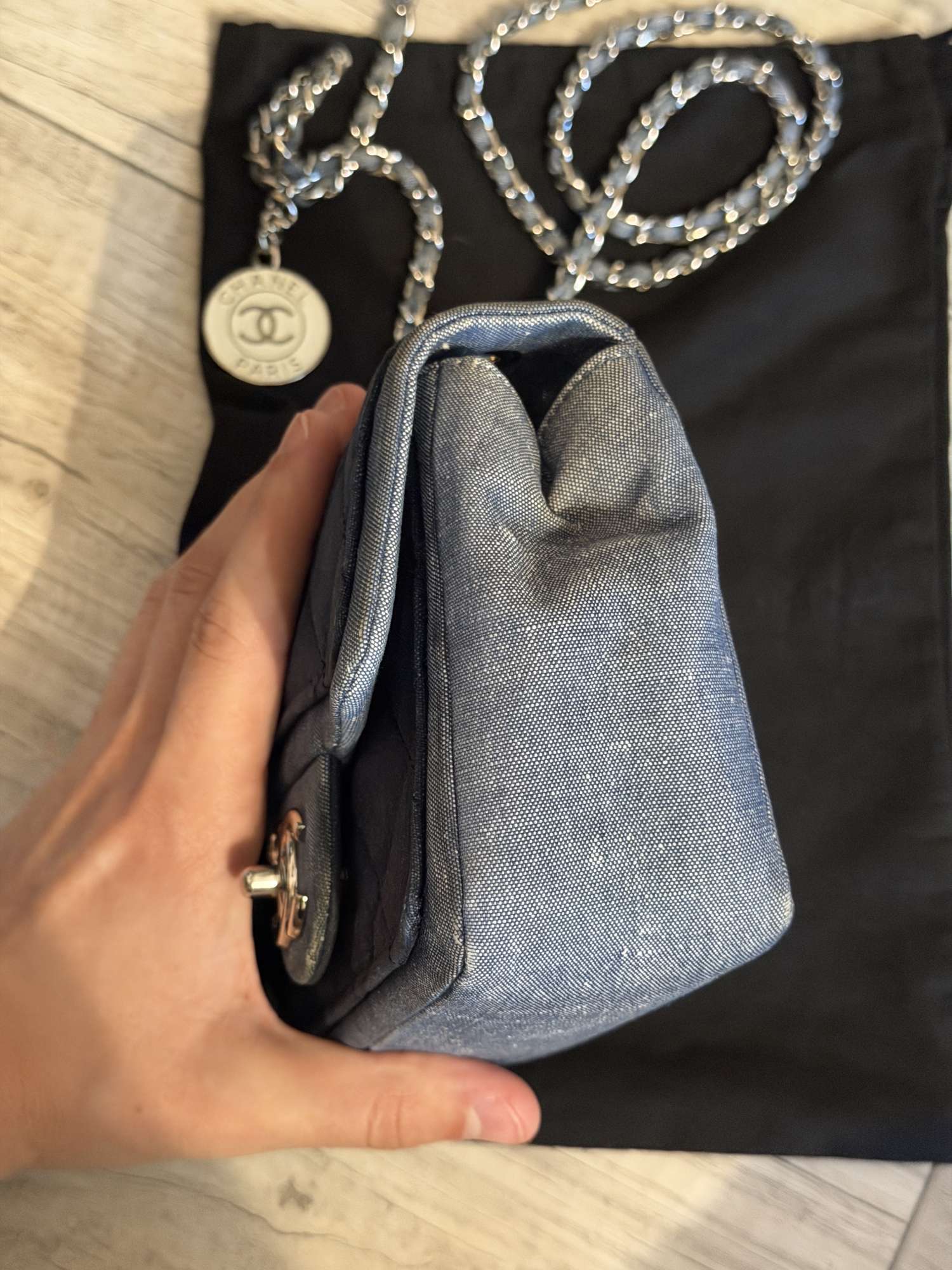 Chanel denim flap