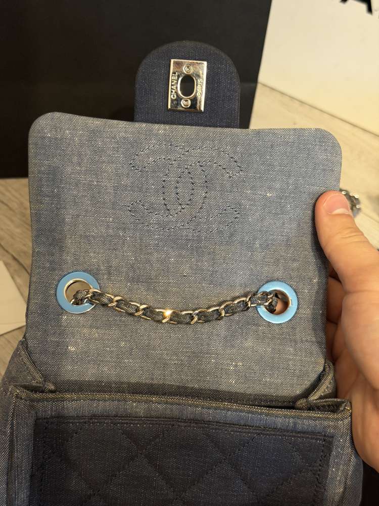 Chanel denim flap