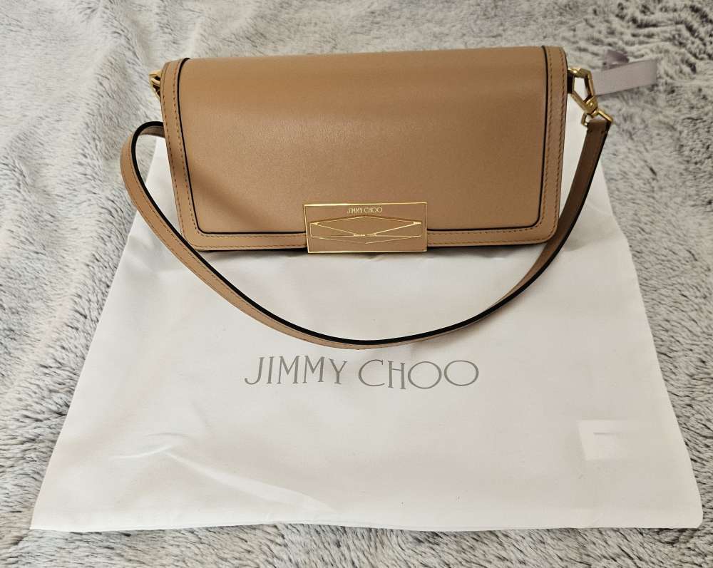 JIMMY CHOO Biscuit & Gold Diamond Mini Shoulder Bag. PC:1100 eur.