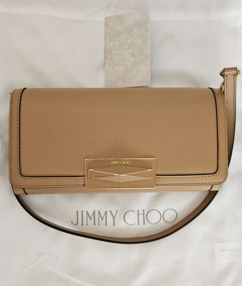JIMMY CHOO Biscuit & Gold Diamond Mini Shoulder Bag. PC:1100 eur.