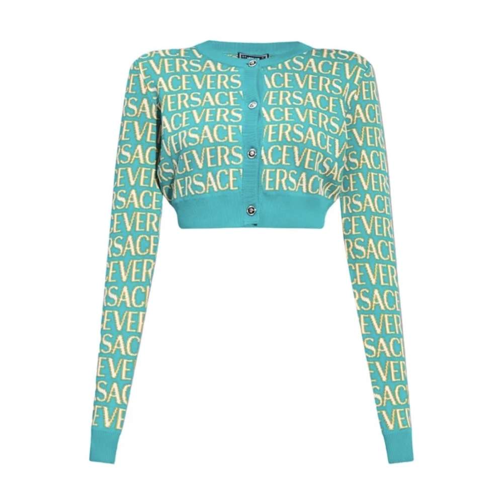 Kardigan od Versace a Dua Lipy