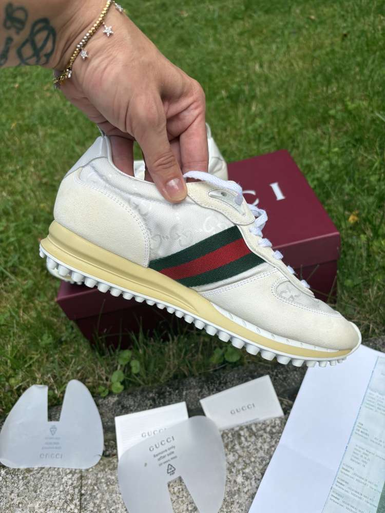 Gucci web stripe tenisky