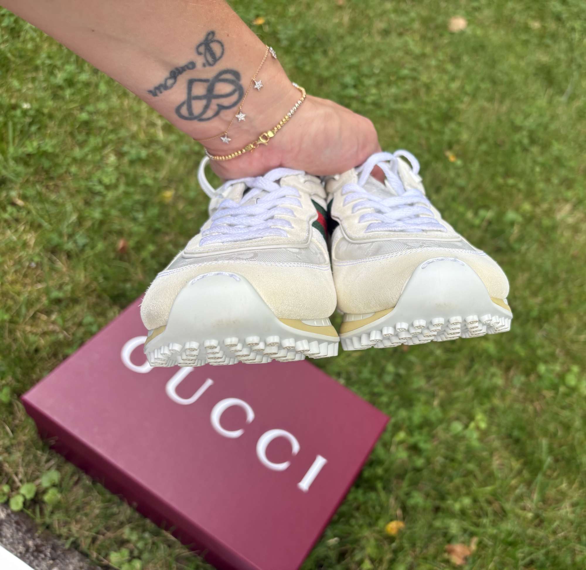 Gucci web stripe tenisky