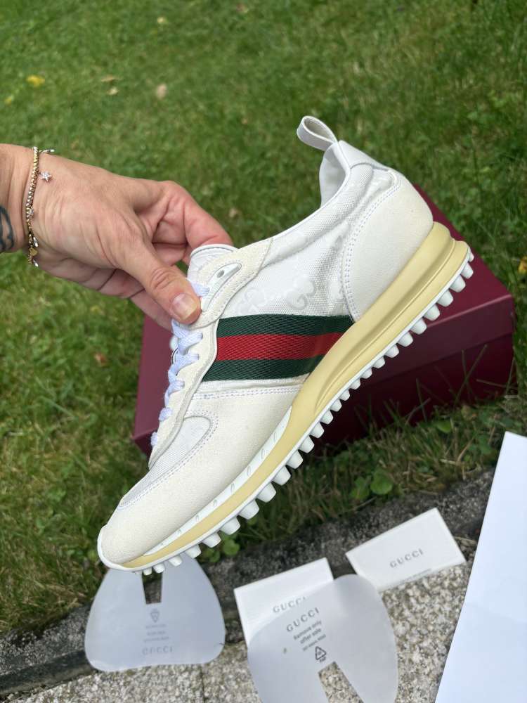 Gucci web stripe tenisky