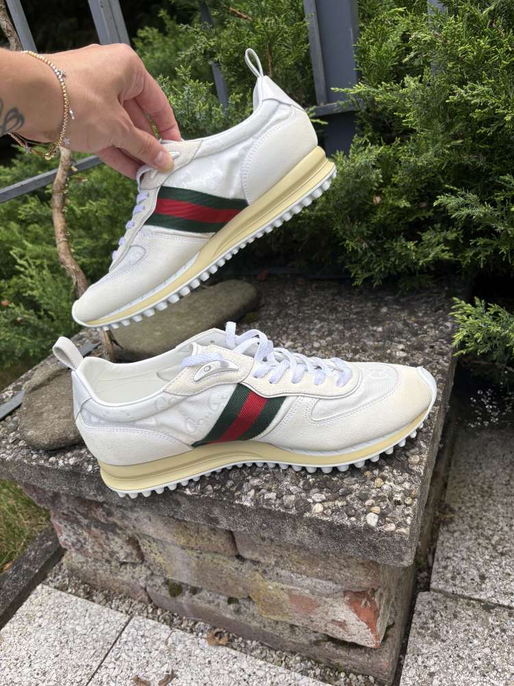 Gucci web stripe tenisky
