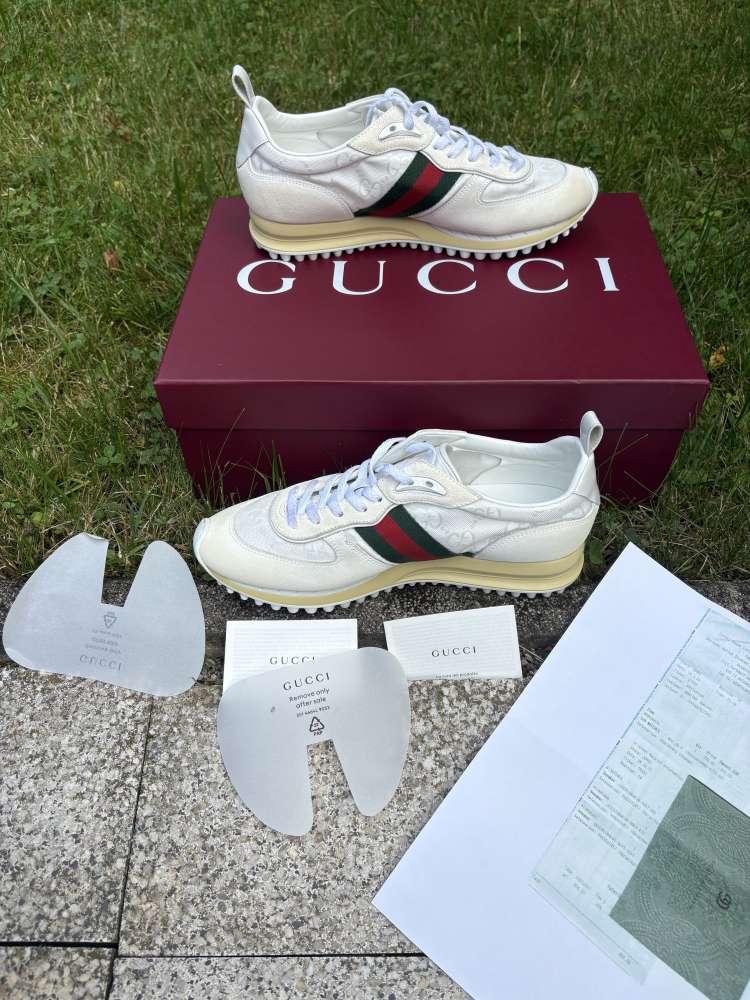 Gucci web stripe tenisky