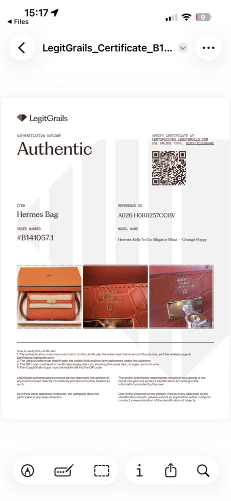 Hermès Kelly To Go Alligator Missi – Orange Poppy