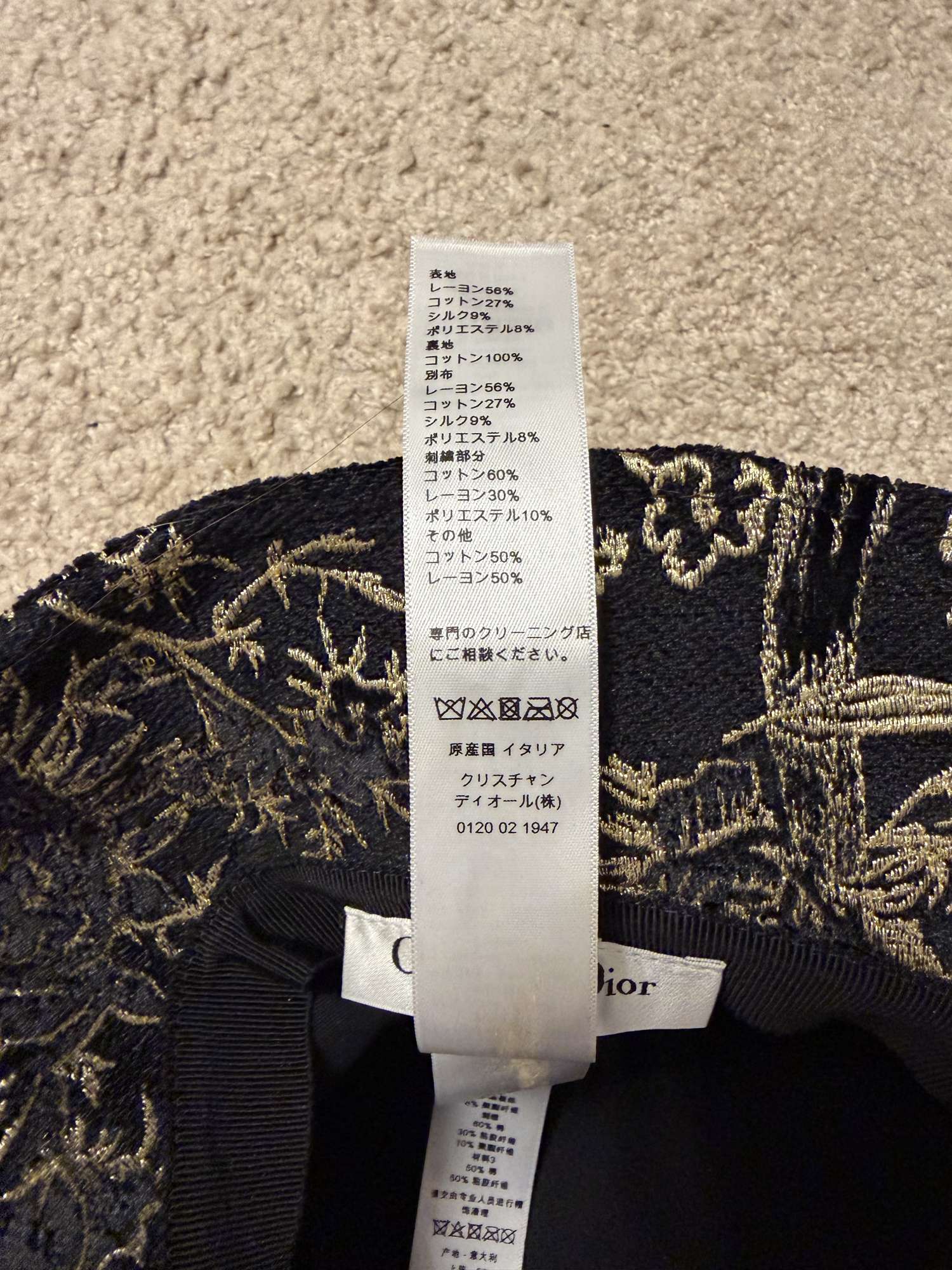 Christian Dior Klobúk