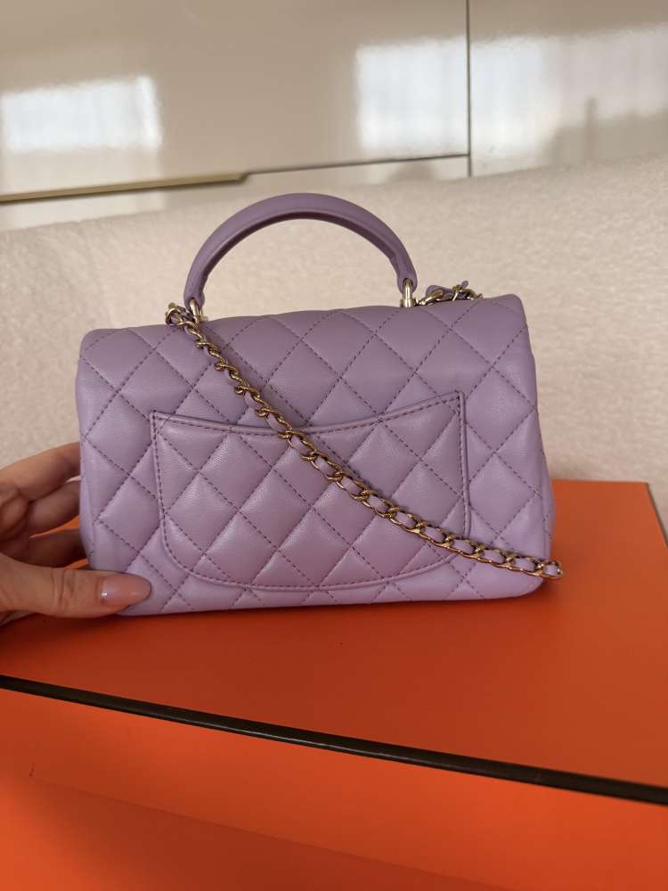 CHANEL Coco Handle Mini – Lavender Lambskin | Kompletné balenie