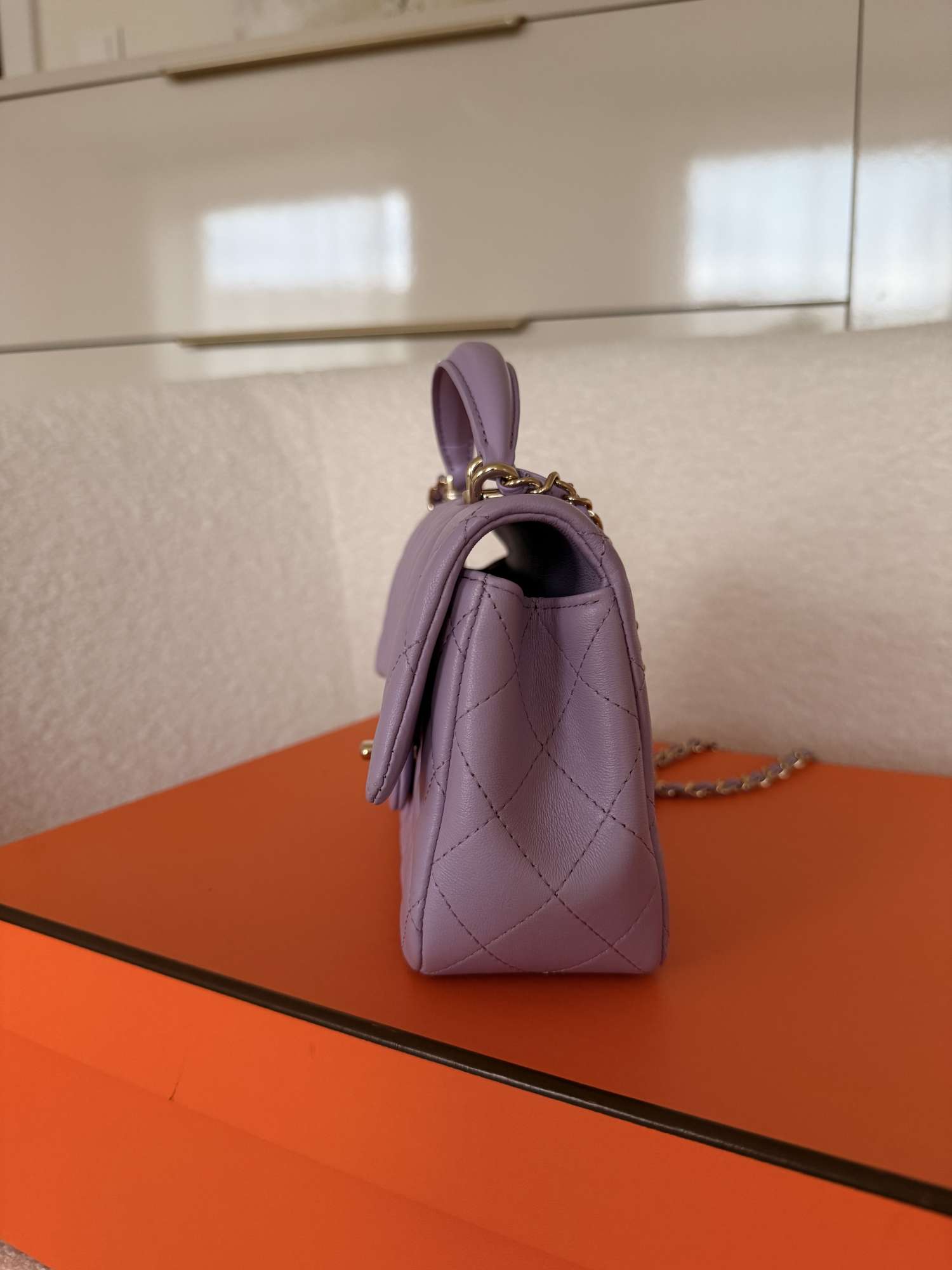 CHANEL Coco Handle Mini – Lavender Lambskin | Kompletné balenie