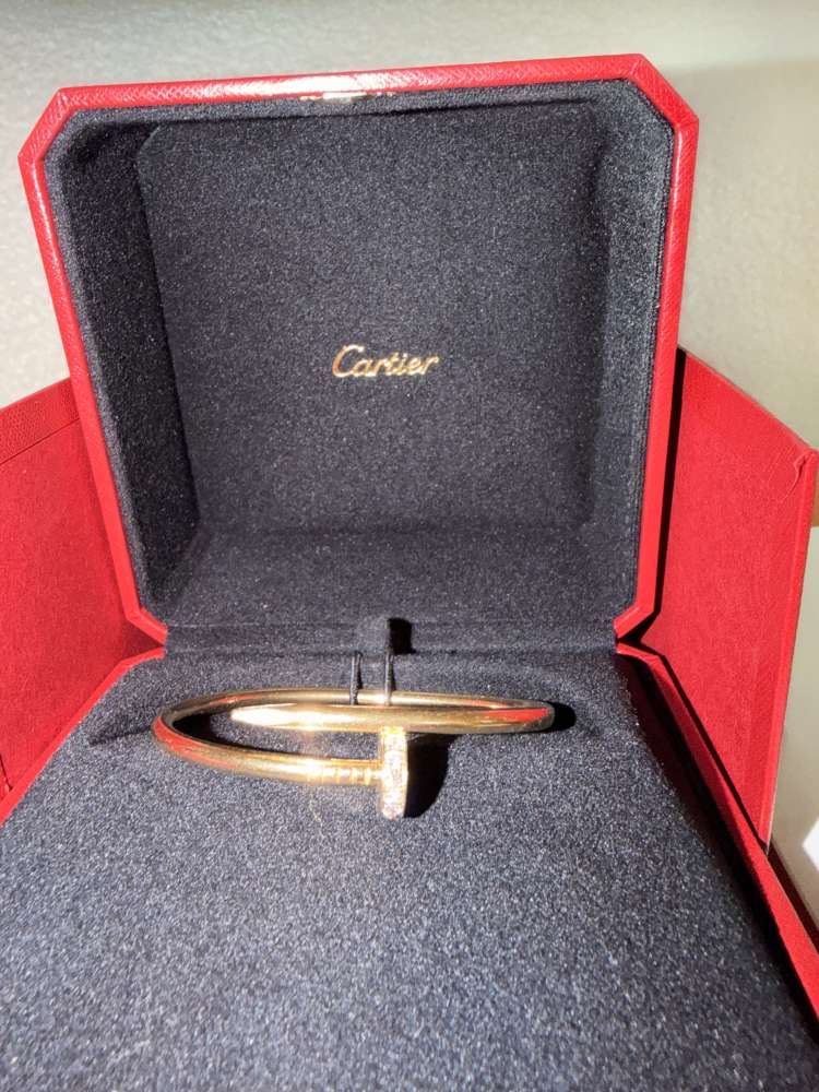 Cartier Juste un Clou Bracelet Diamonds 18k Yellow Gold – kompletný set
