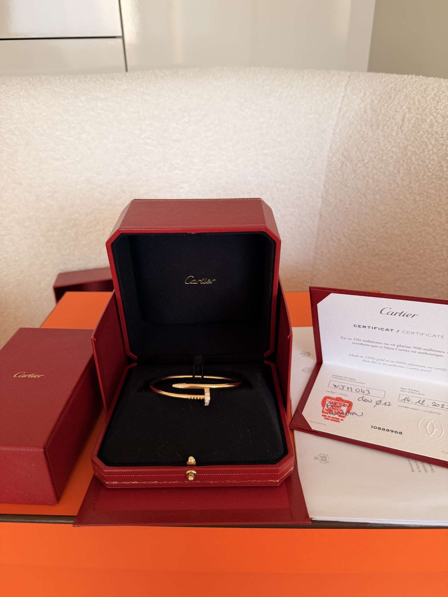 Cartier Juste un Clou Bracelet Diamonds 18k Yellow Gold – kompletný set