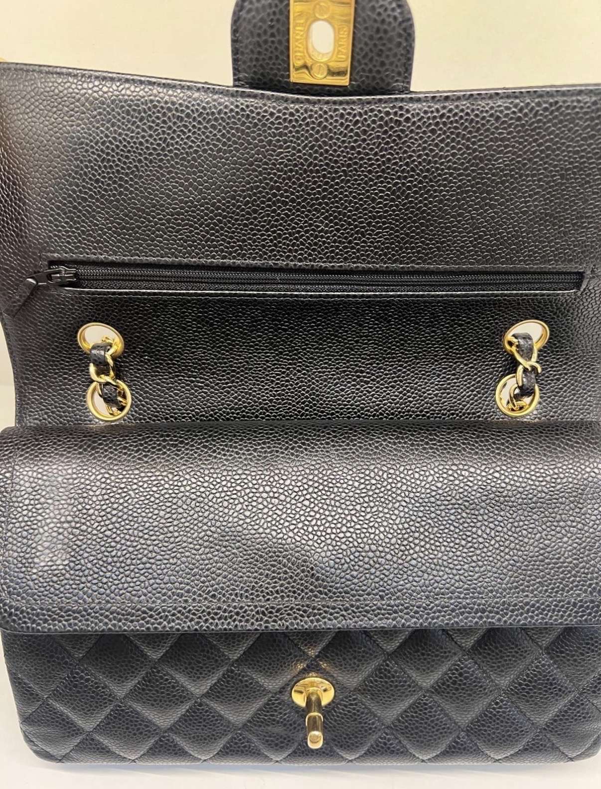 Chanel Double Flap Caviar