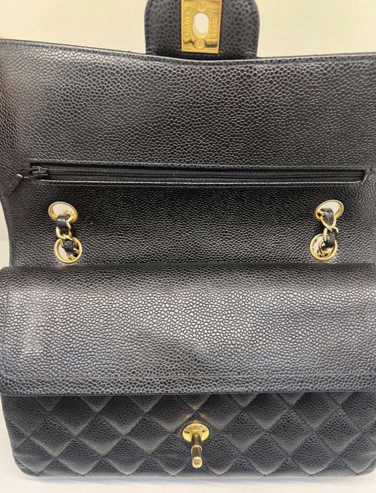 Chanel Double Flap Caviar