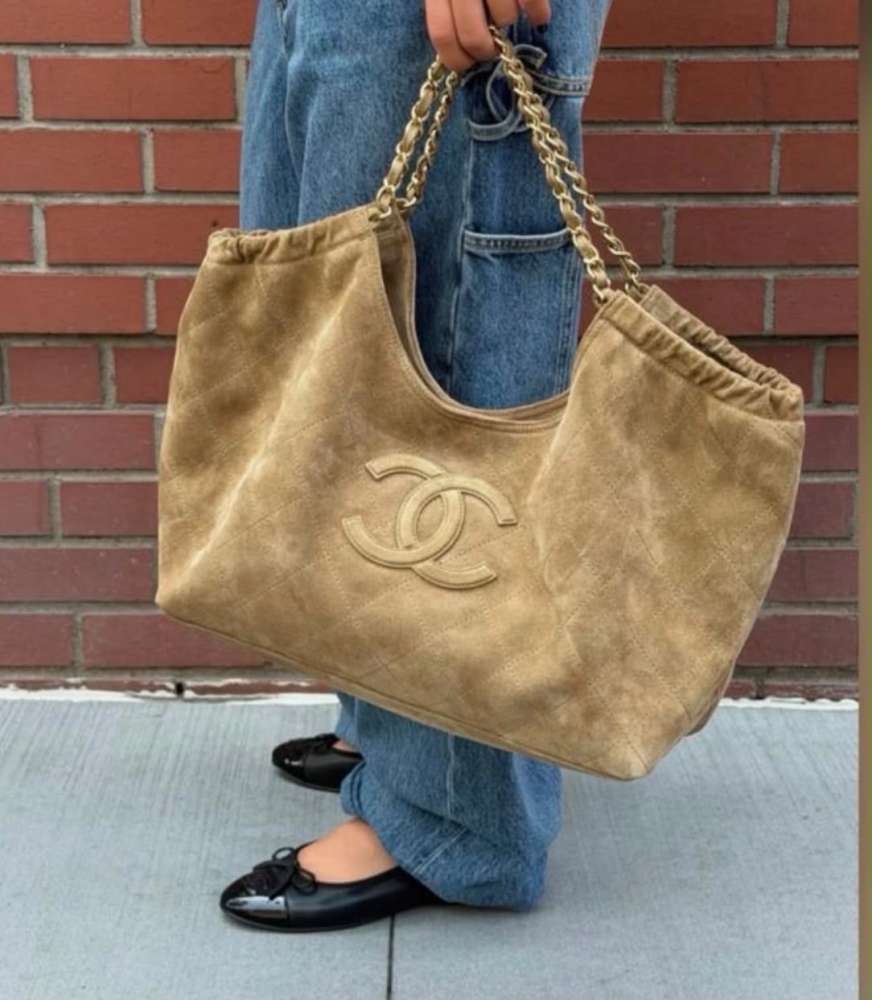 Chanel Suede tote bag