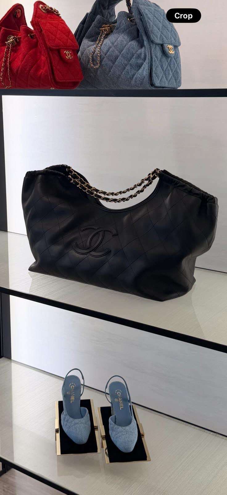 Chanel suede tote bag