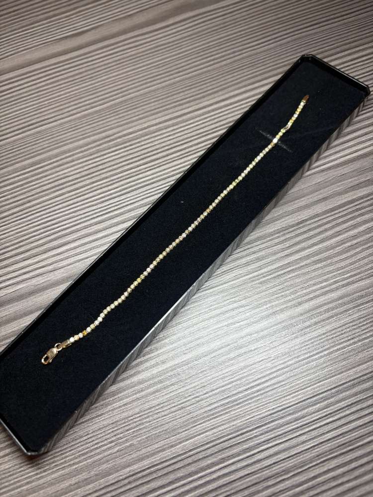 Nový diamantový náramok z 14K zlata s IGI certifikátom