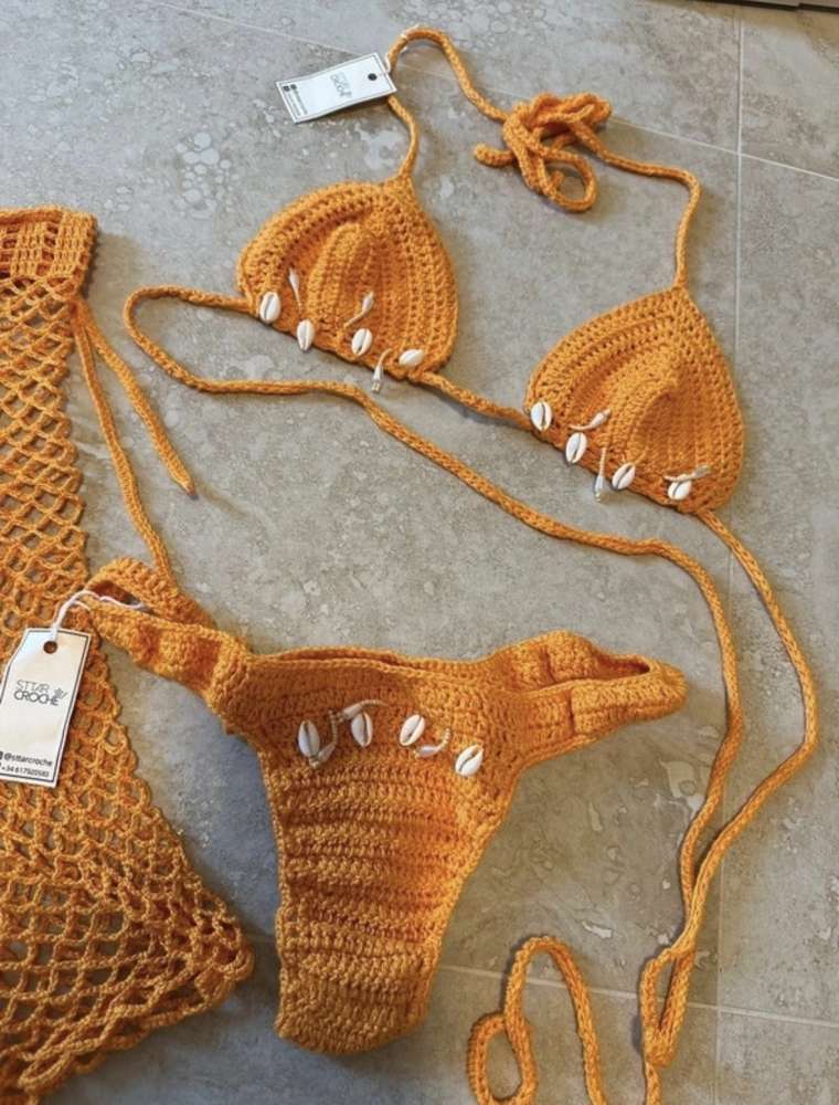 Luxusne hackovane plavky Star de Croche