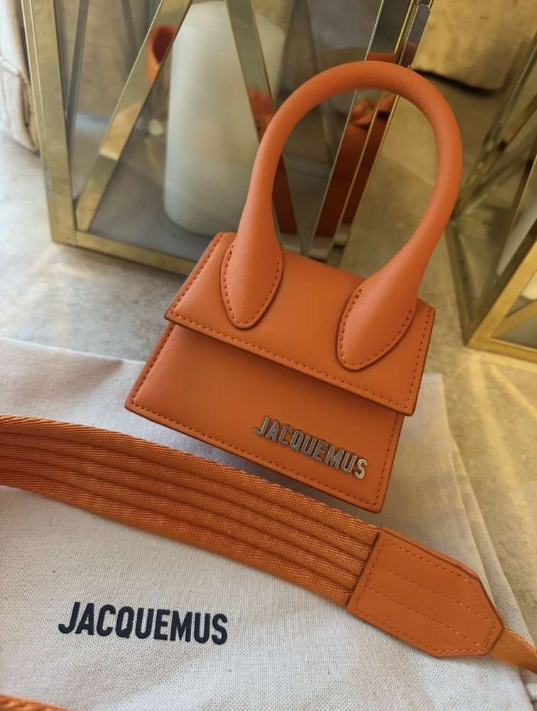 Oranzova kabelka Jacquemus Le Chiquito leather tote bag