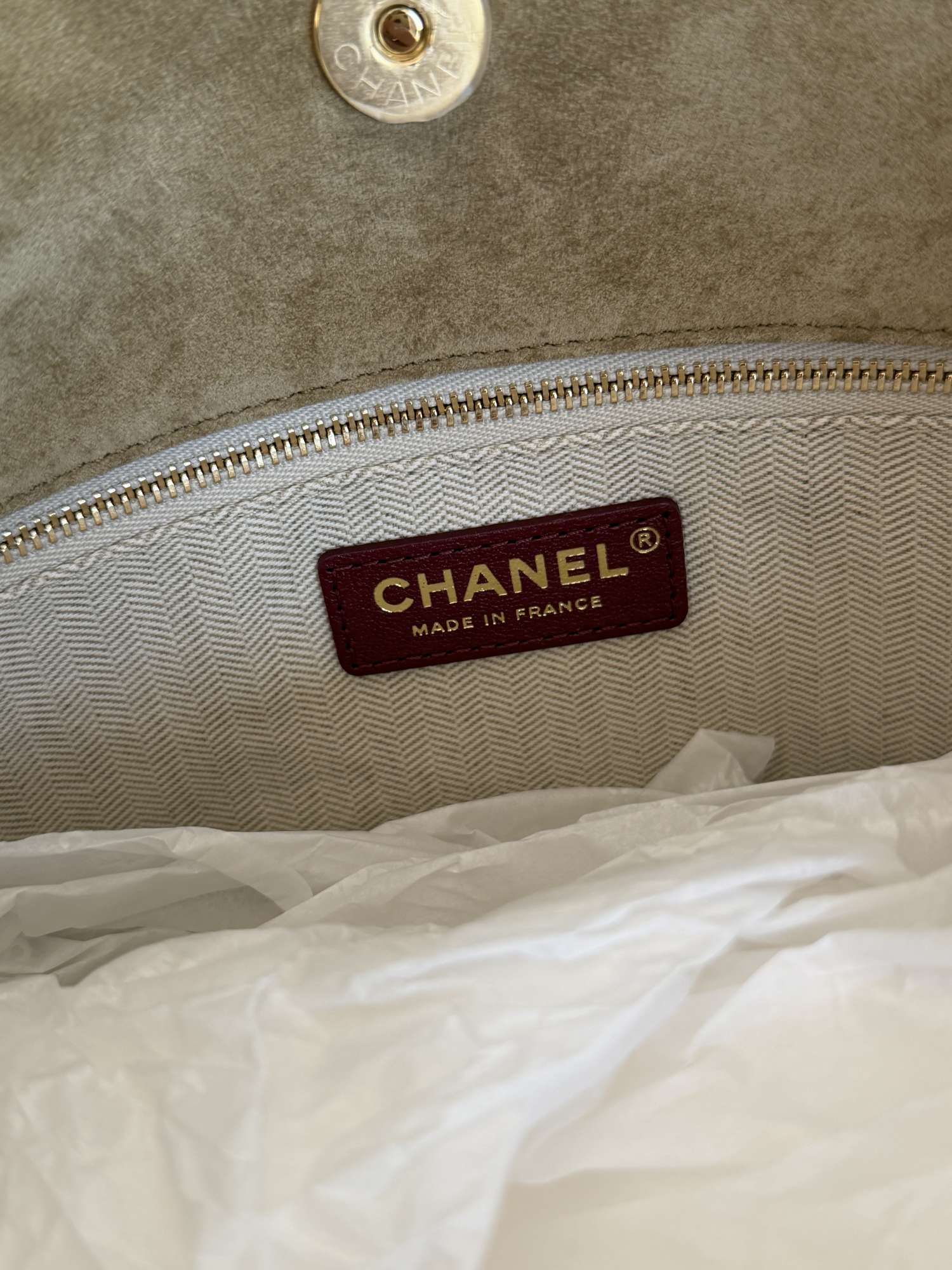 Chanel Suede tote bag