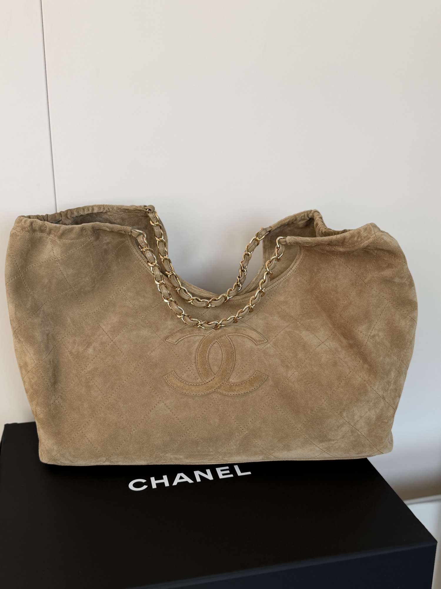 Chanel Suede tote bag