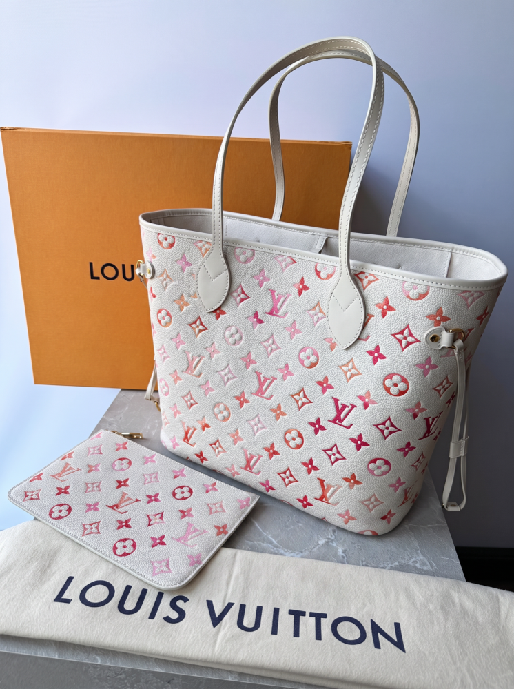 LOUIS VUITTON Neverfull MM Sunrise Aquarelle kabelka taška