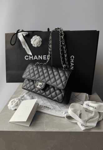 https://vipluxury.sk/CHANEL Classic Medium Double Flap GHW Caviar Black taška kabelka