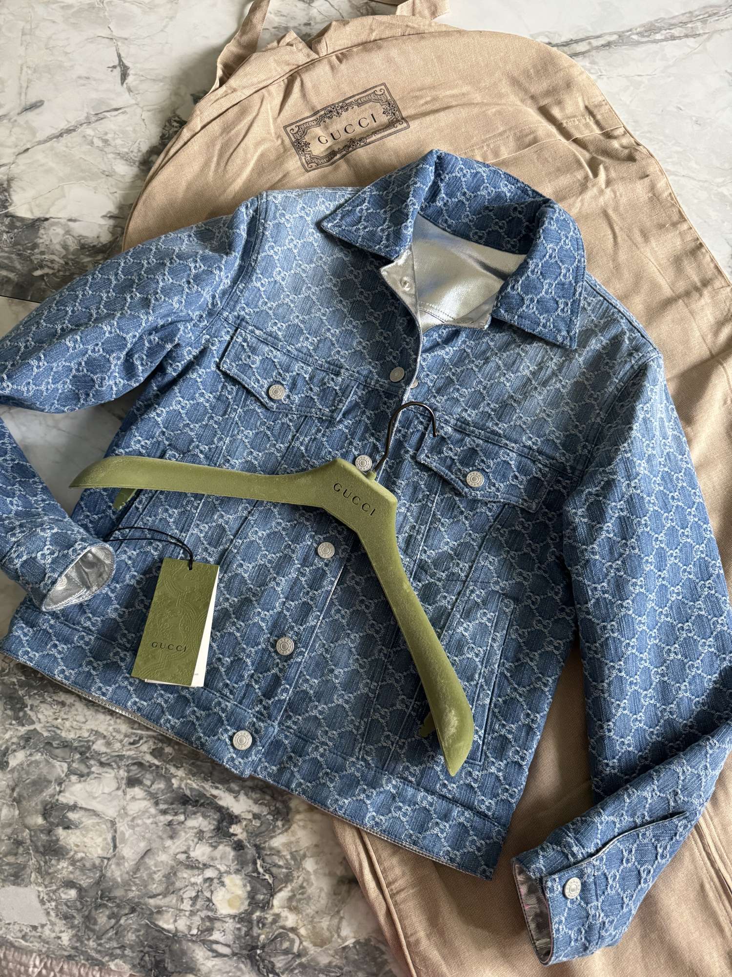 Gucci dámska obojstranná denim bunda