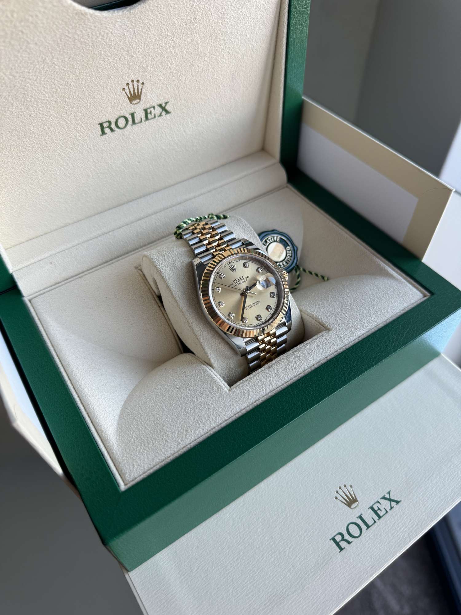 Hodinky Rolex DateJust 41 Diamond ciferník Full set Zaruka 2028