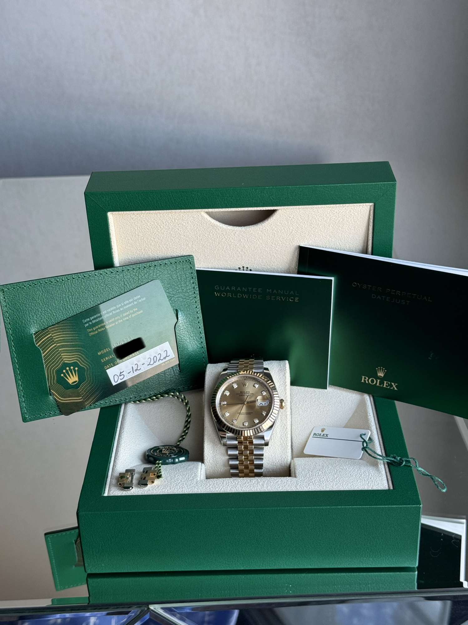 Hodinky Rolex DateJust 41 Diamond ciferník Full set Zaruka 2028