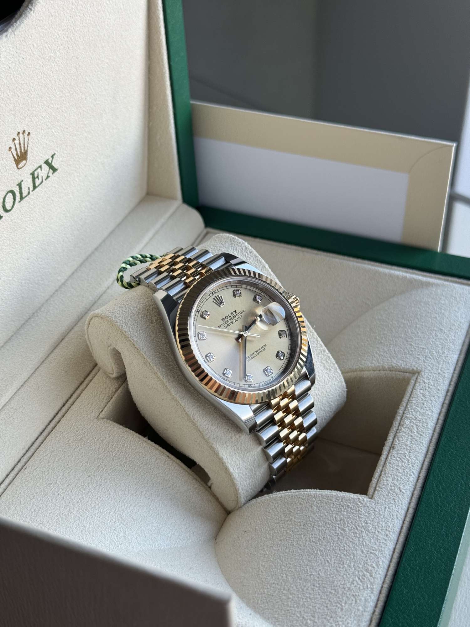Hodinky Rolex DateJust 41 Diamond ciferník Full set Zaruka 2028