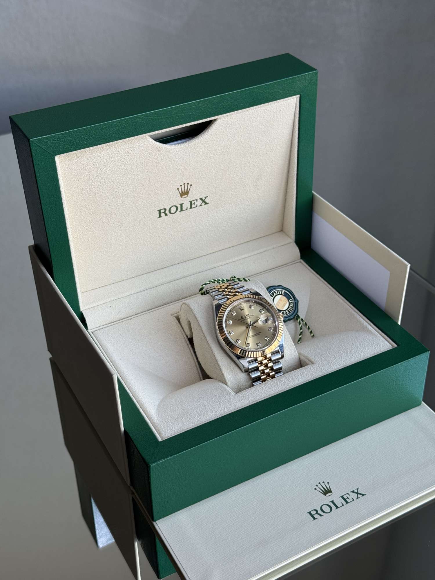 Hodinky Rolex DateJust 41 Diamond ciferník Full set Zaruka 2028