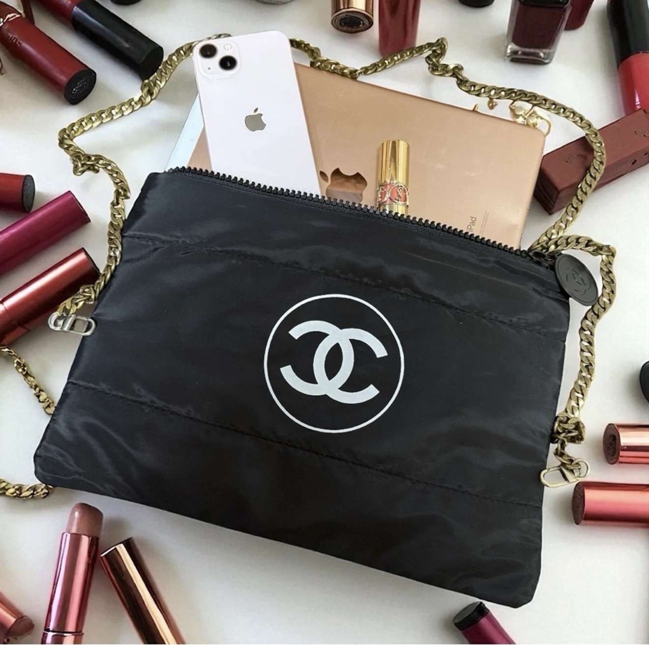 Chanel beauty clutch