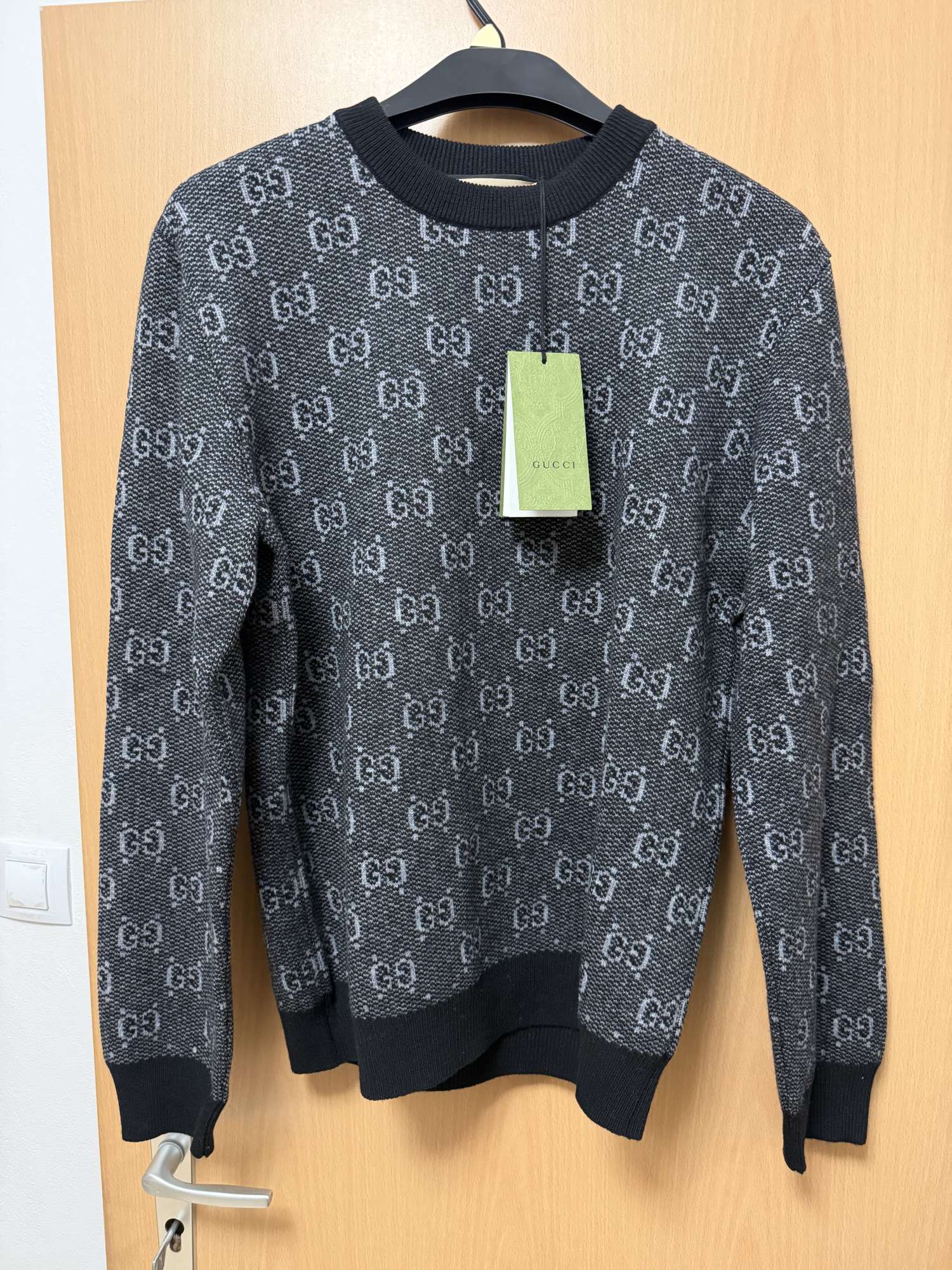 Gucci GG monogram sveter z vlny