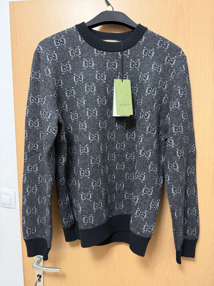 Gucci GG monogram sveter z vlny