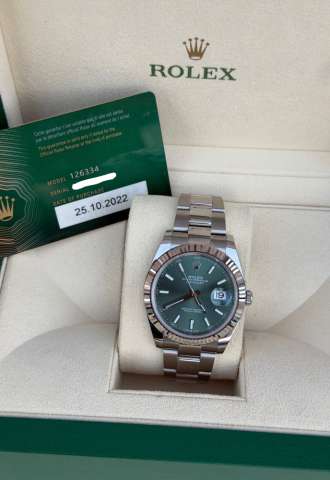 https://vipluxury.sk/Hodinky Rolex DateJust 41 Gren ciferník Kompletná sada Zaruka 2027 Ref.126334