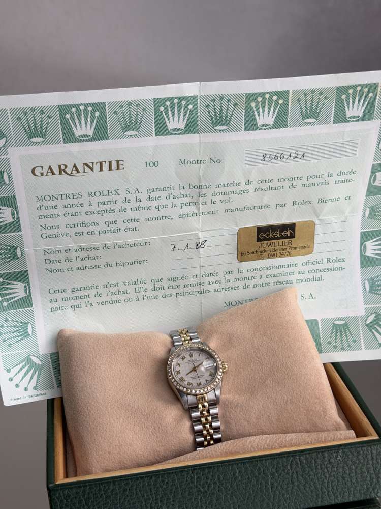 Hodinky Rolex DateJust 26mm Celá sada Zaruka Diamanty, Top stav Ref.69173