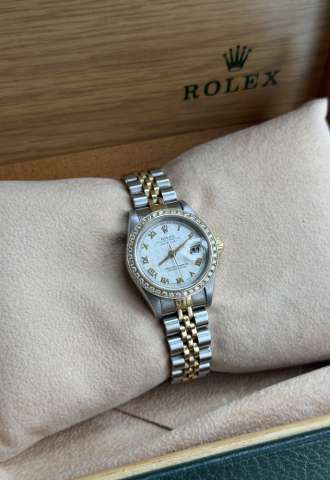 https://vipluxury.sk/Hodinky Rolex DateJust 26mm Celá sada Zaruka Diamanty, Top stav Ref.69173