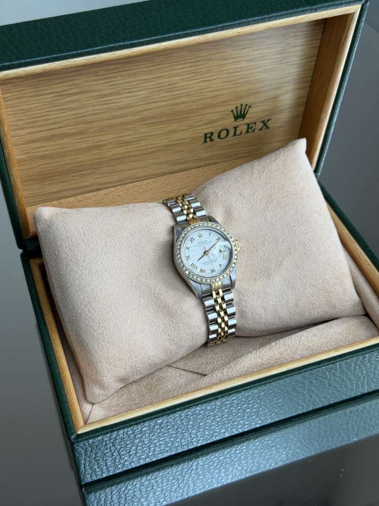 Hodinky Rolex DateJust 26mm Celá sada Zaruka Diamanty, Top stav Ref.69173