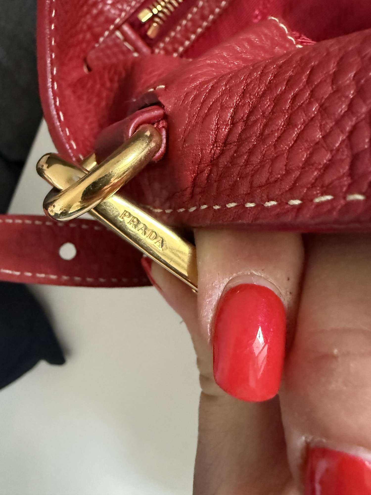 Prada shopper vitello daino kabelka