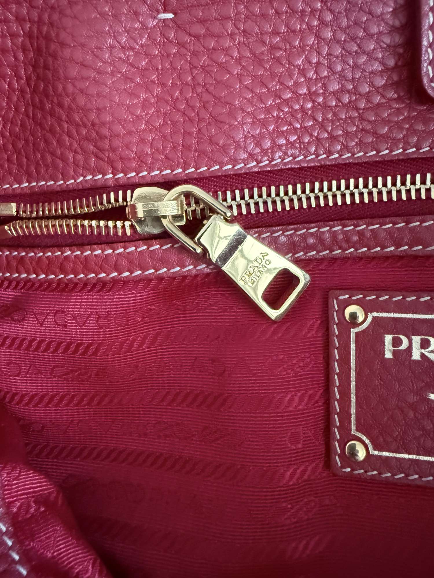 Prada shopper vitello daino kabelka