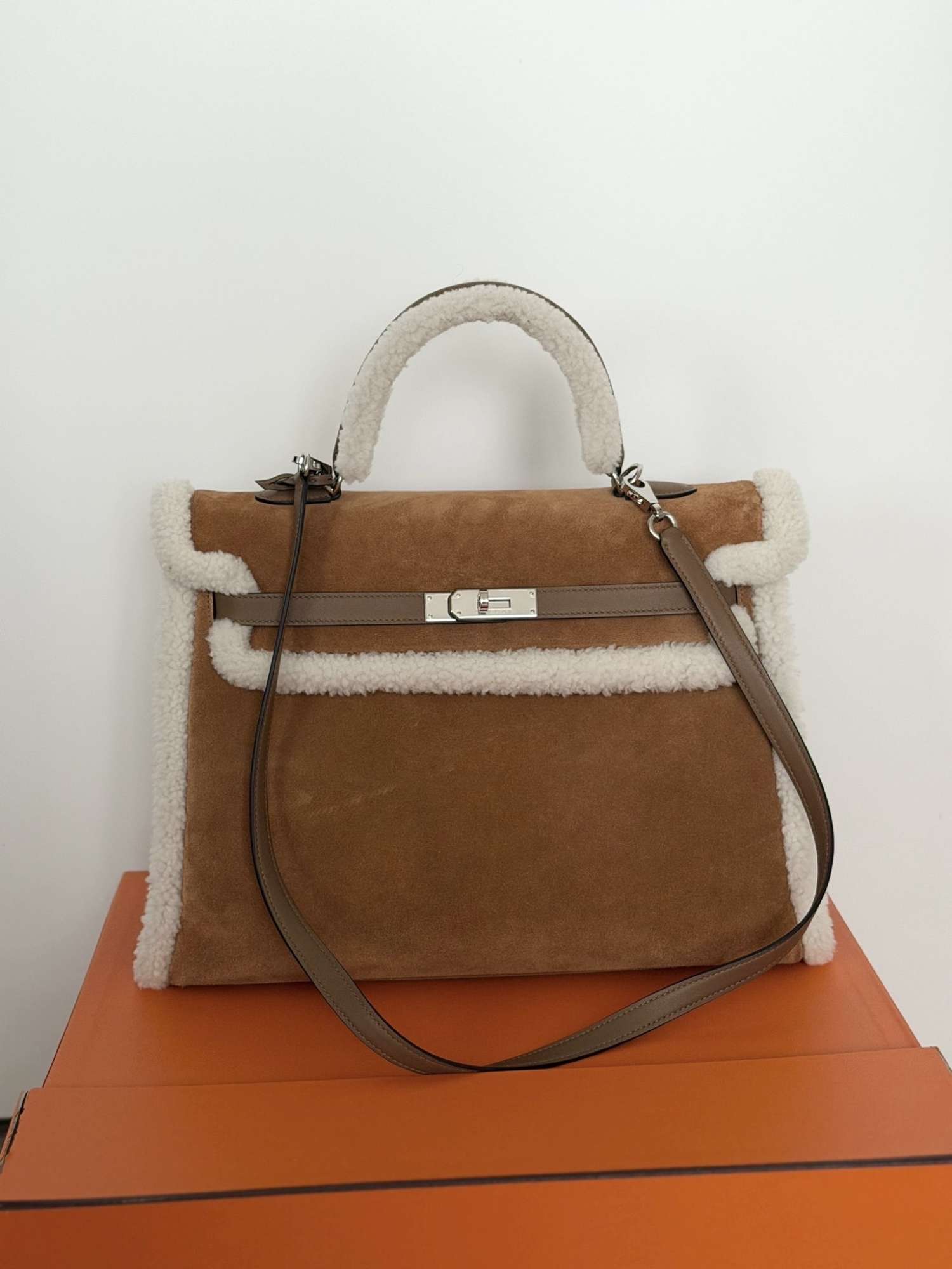 Hermes Kelly 35 Veau grizzly