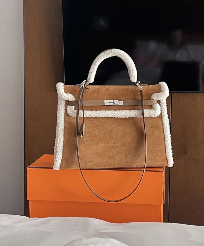 Hermes Kelly 35 Veau grizzly