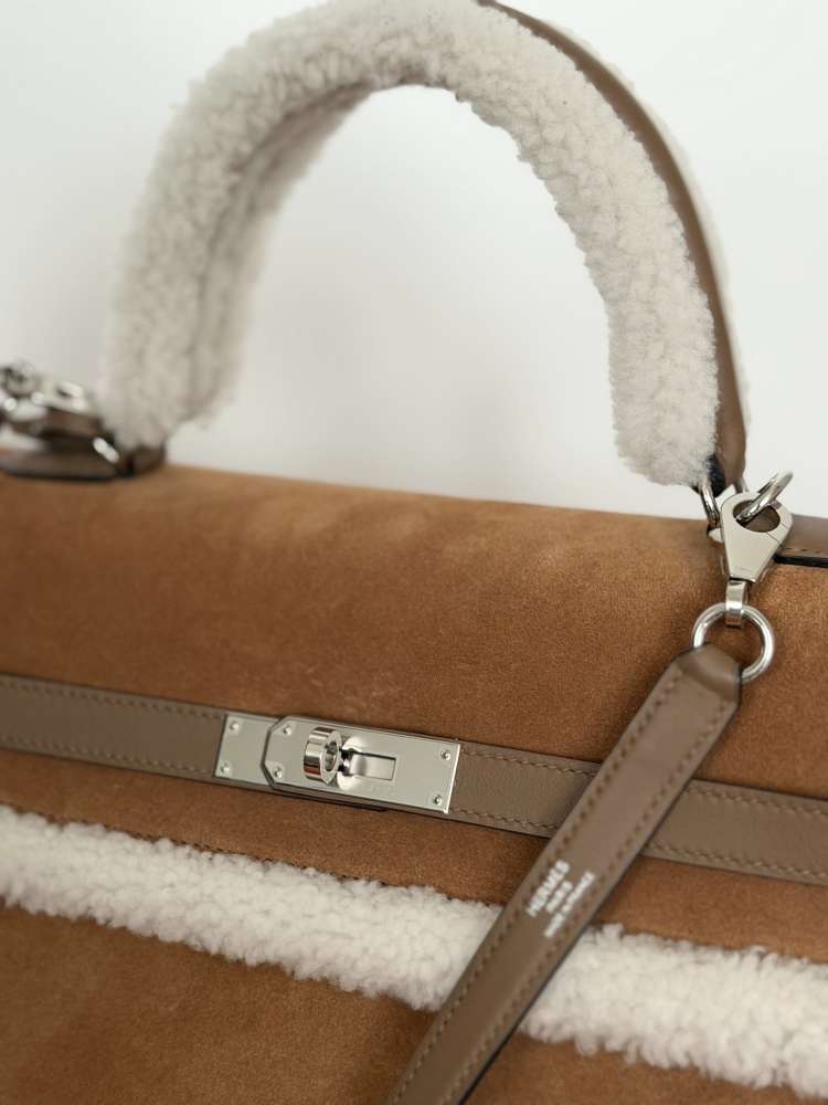 Hermes Kelly 35 Veau grizzly