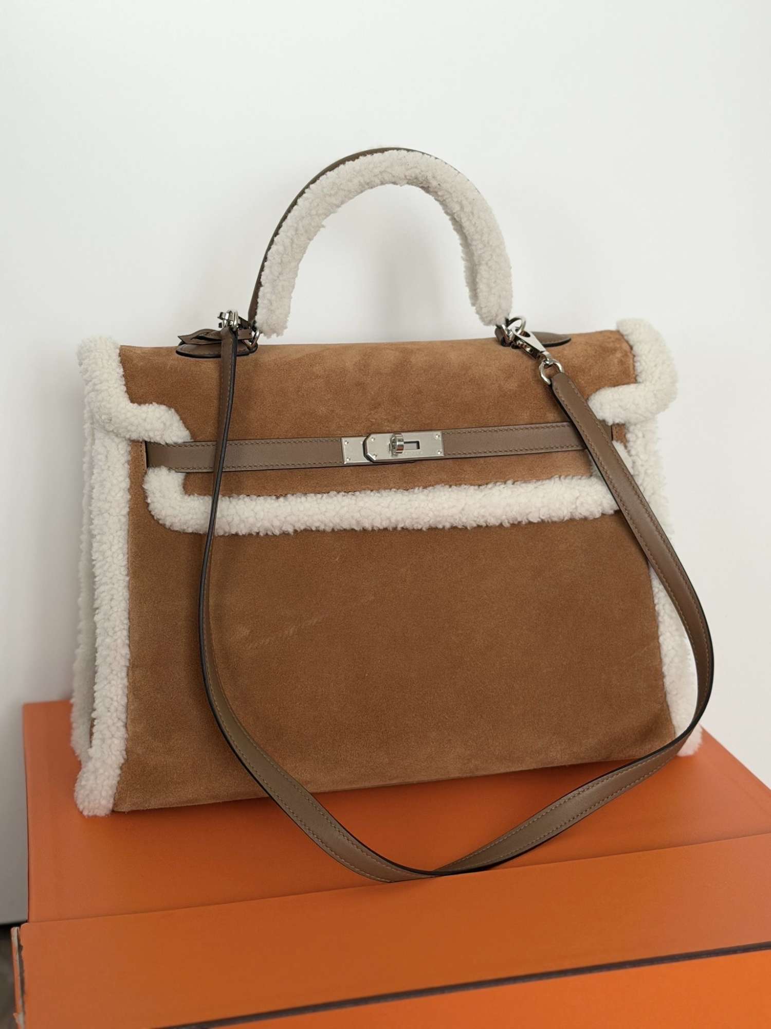 Hermes Kelly 35 Veau grizzly
