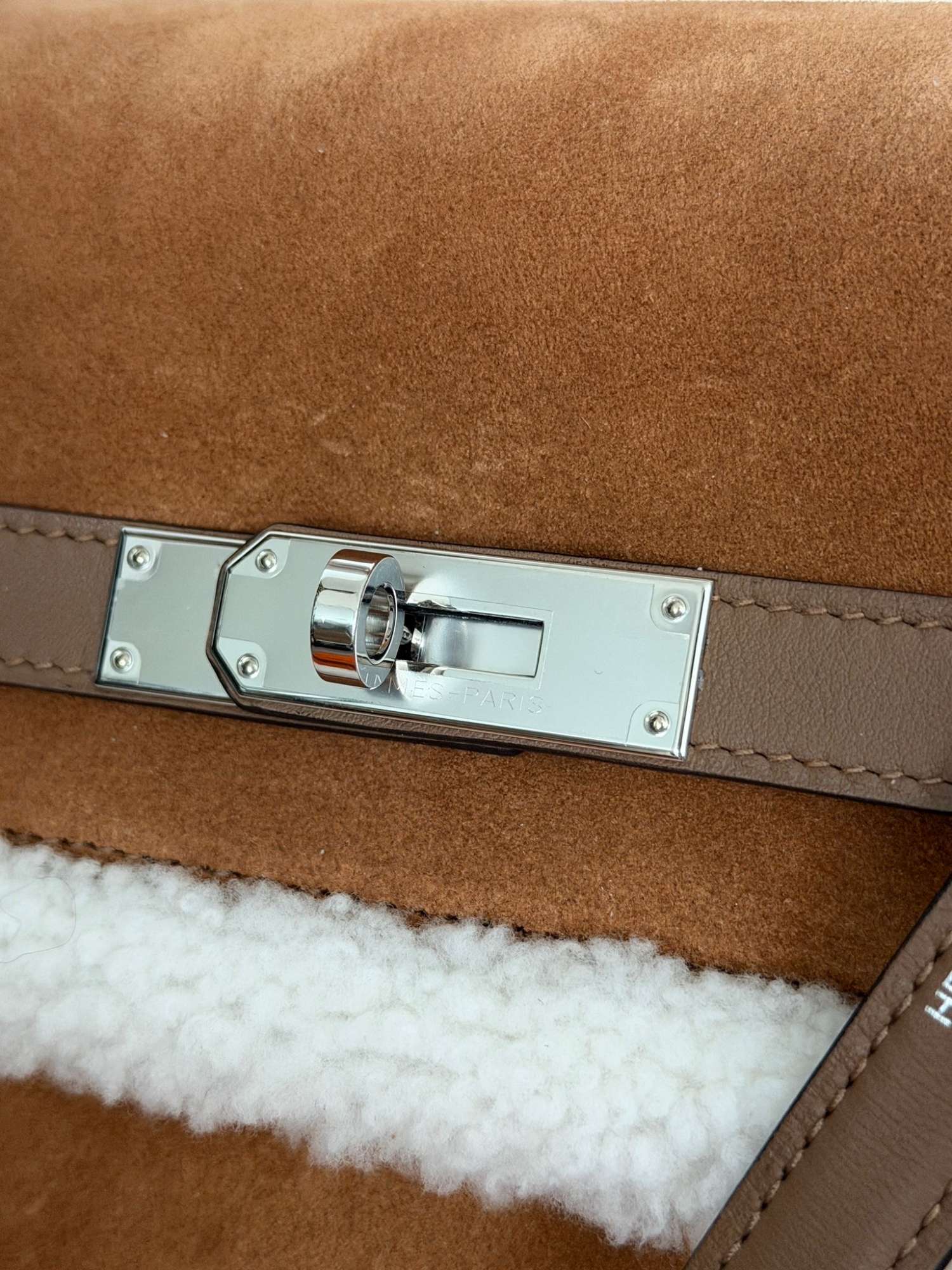 Hermes Kelly 35 Veau grizzly