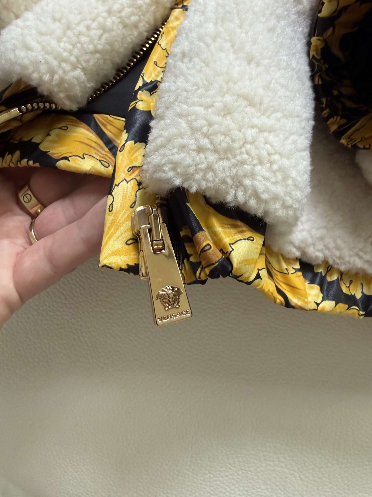 Versace plyšová bundička