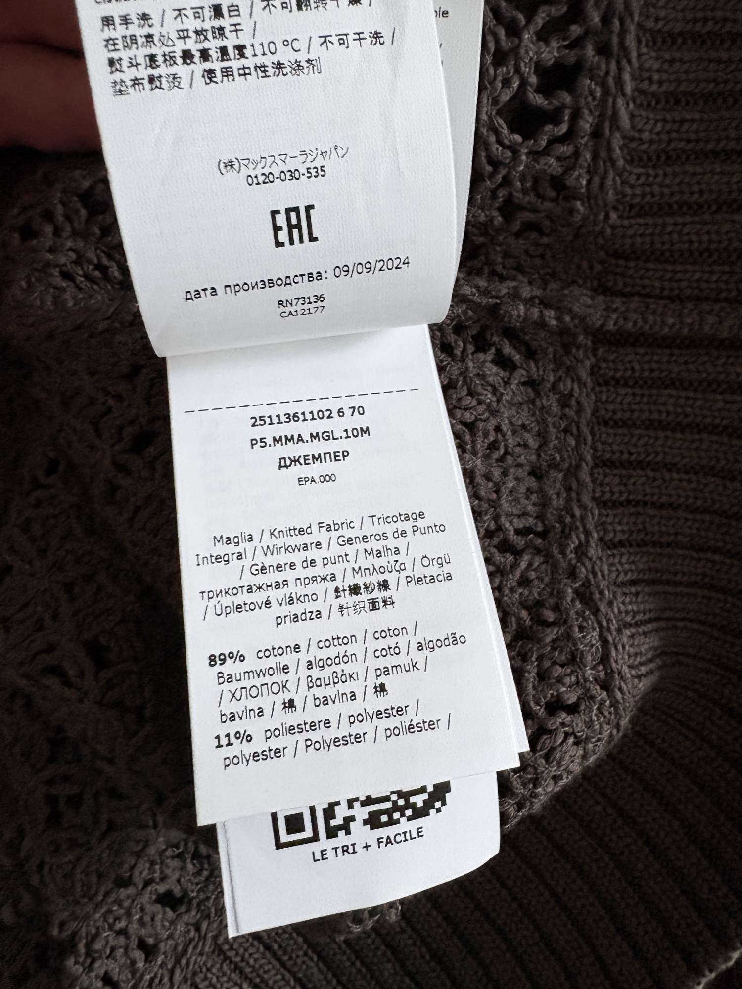 Max Mara Farea nový mesh sveter, pc 550€