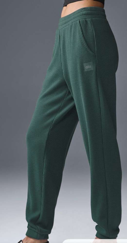 Alo Yoga weekend jogger tepláky - winter ivy farba